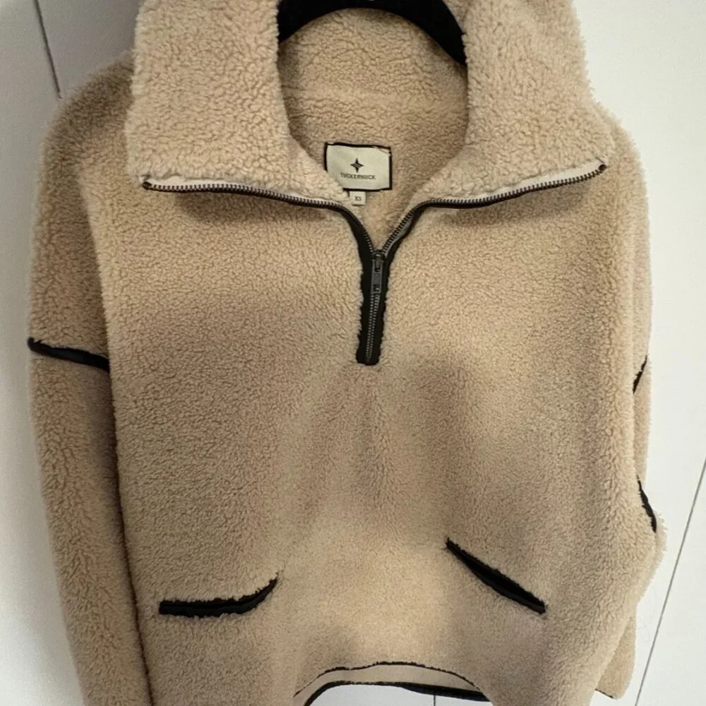 Tuckernuck Rhodes Rhodes Shearling Quarter Zip - XS - Picture 2 of 3